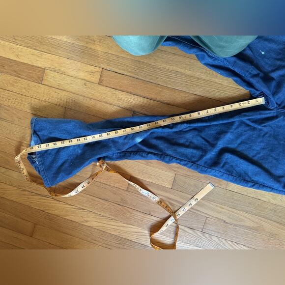 60s Vintage Wrangler Kick Flare Blue Jeans Snap Fly - Picture 14 of 14